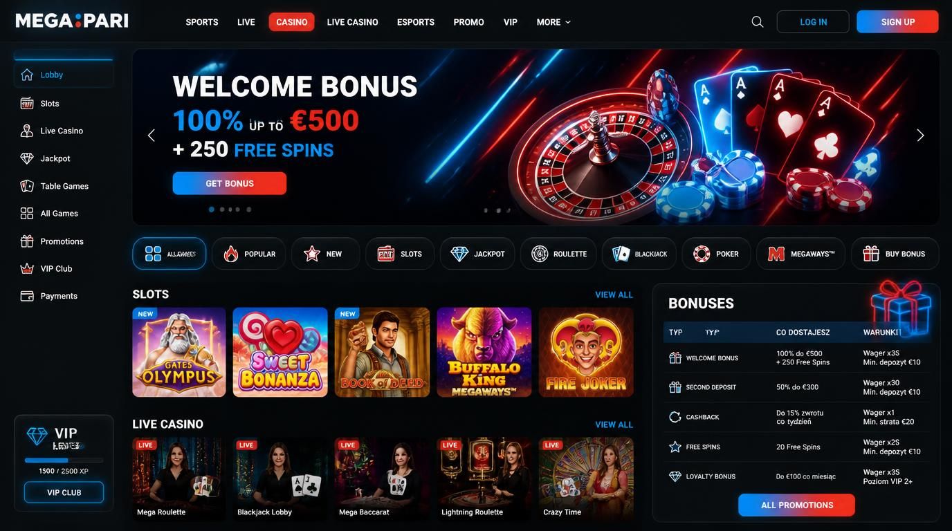  Szybki start: powitalny bonus i bogata oferta gier 